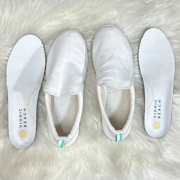 Vionic Beach White Marshall Slip On Sneakers - Picture 4 of 9